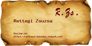 Rettegi Zsuzsa névjegykártya
